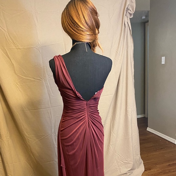 Bridesmaid gown, Prom dress, One shoulder, floor length - Picture 3 of 5